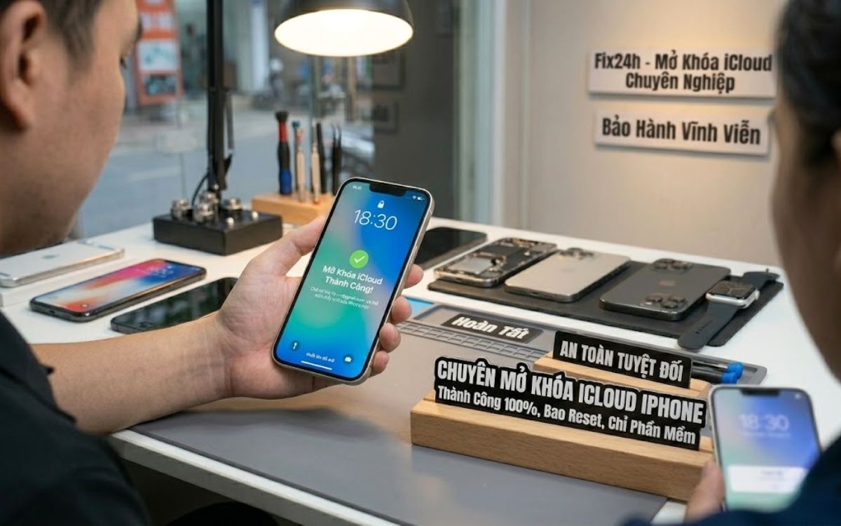 Công nghệ mở khóa iCloud bằng phần mềm chuyên dụng