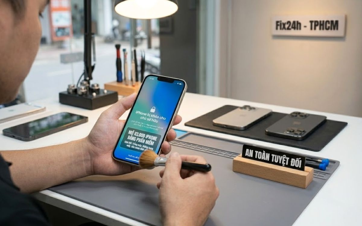 Bảo mật tuyệt đối dữ liệu khách hàng, máy mở khóa iCLoud thành công sẽ như máy mới mất hết dữ liệu