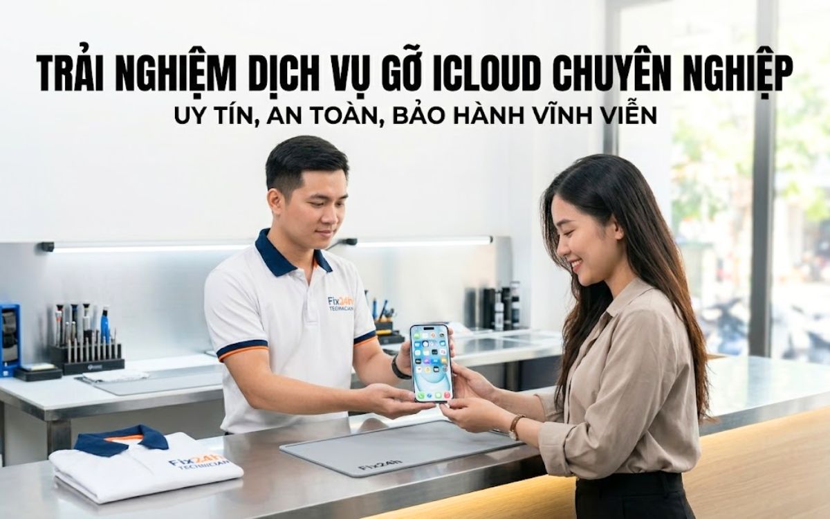 Gỡ iCloud iPhone chuyên nghiệp, mở khóa trắng máy