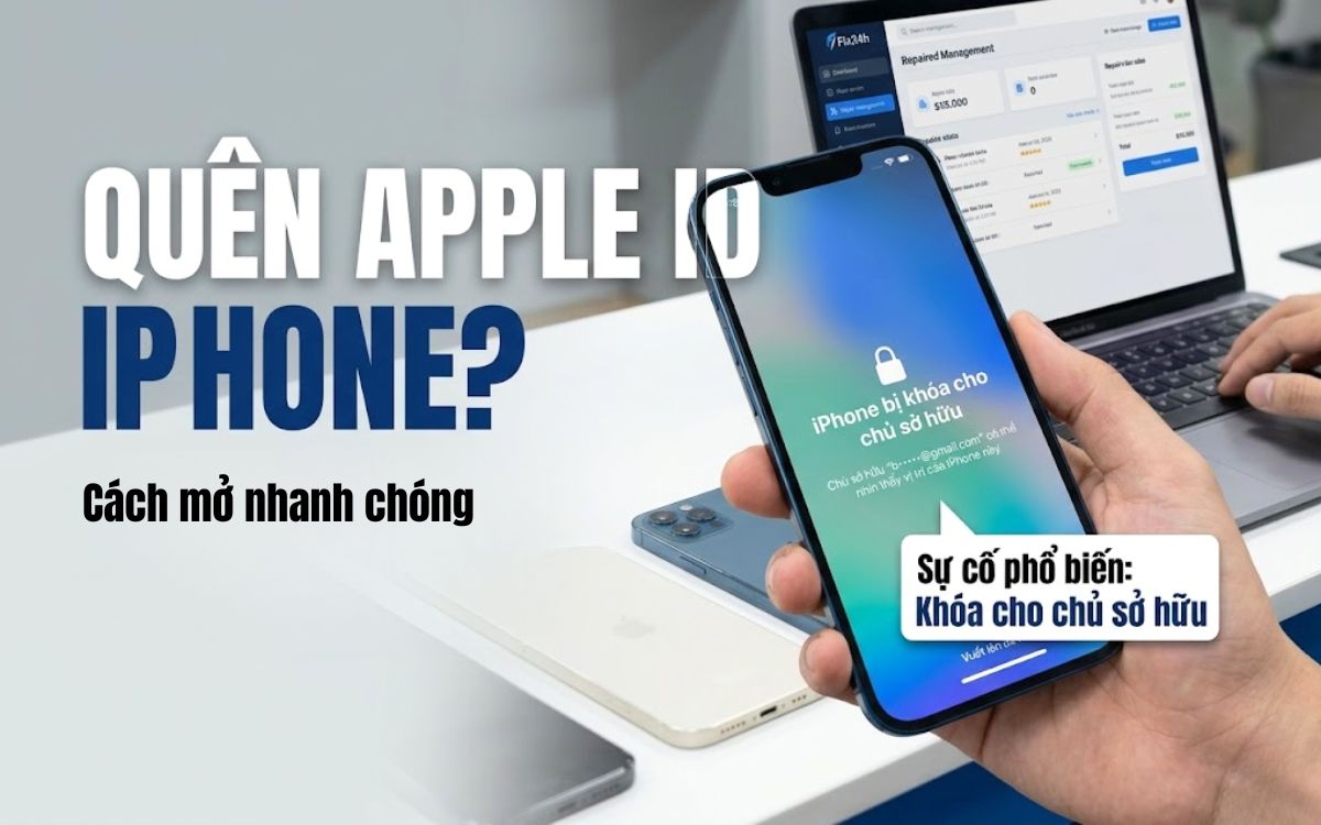 Quên mật khẩu Apple ID iPhone