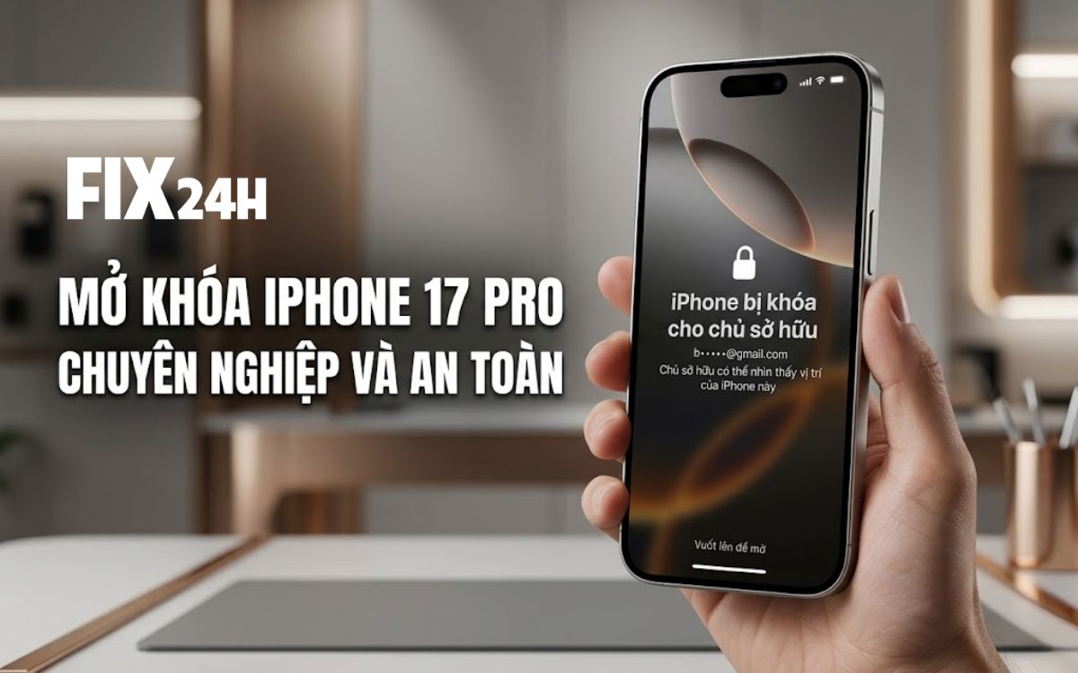 Mở khóa iPhone 17 Pro bị khóa iCloud