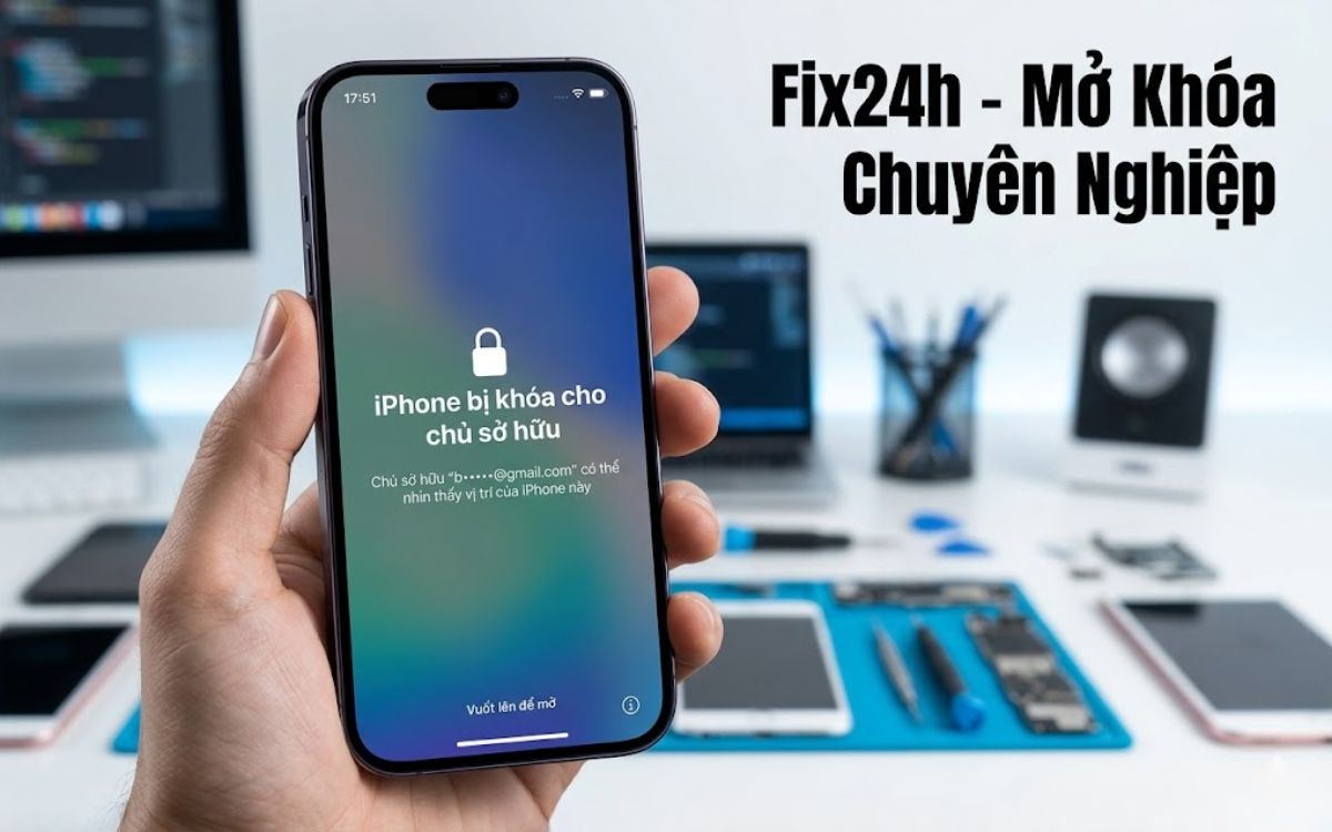 iPhone 17 Pro bị khóa iCloud chuyên nghiệp TPHCM
