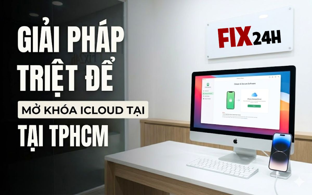 Dịch vụ mở khóa iCloud chuyên nghiệp tại Fix24h