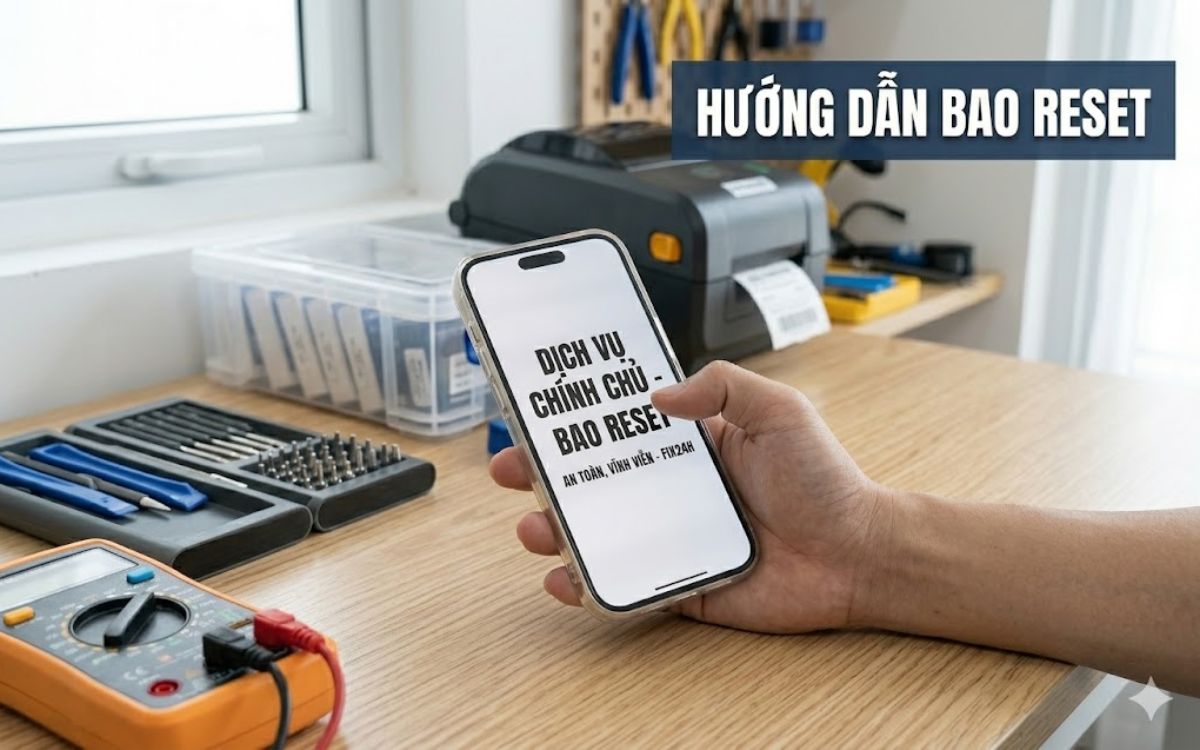 Mở khóa xong bao reset máy, không lo dính lại