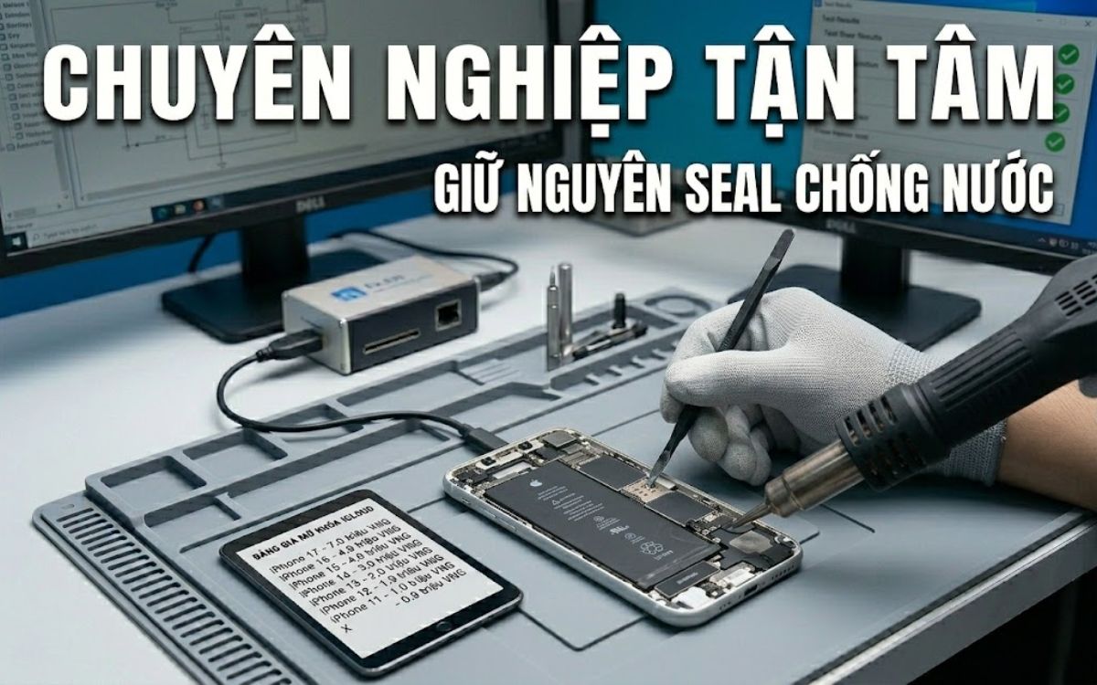 Mở khóa iCloud chuyên nghiệp tận tâm bởi đội ngũ kỹ thuật kinh nghiệm