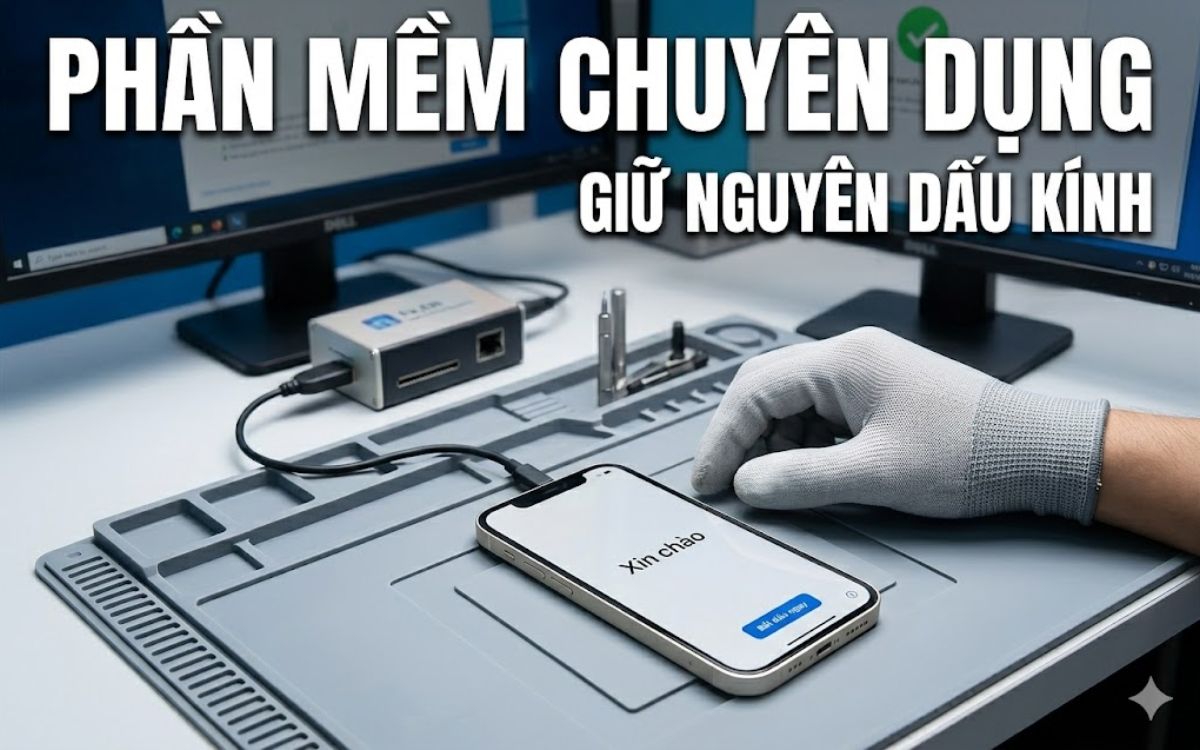 Mở khóa bằng phần mềm chuyên dụng, giữ nguyên zin 100%