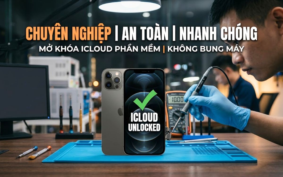 Bẻ khóa Cloud iPhone 12 Pro chuyên nghiệp, an toàn