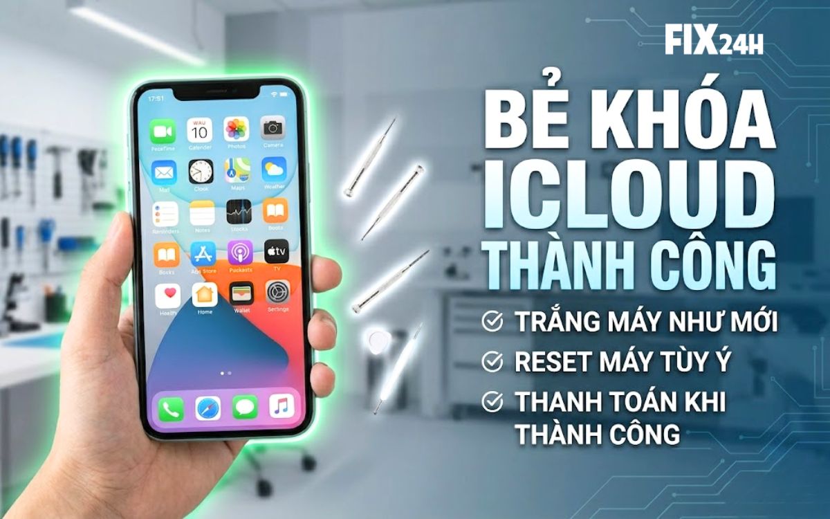 Bẻ khóa iCloud iPhone 11