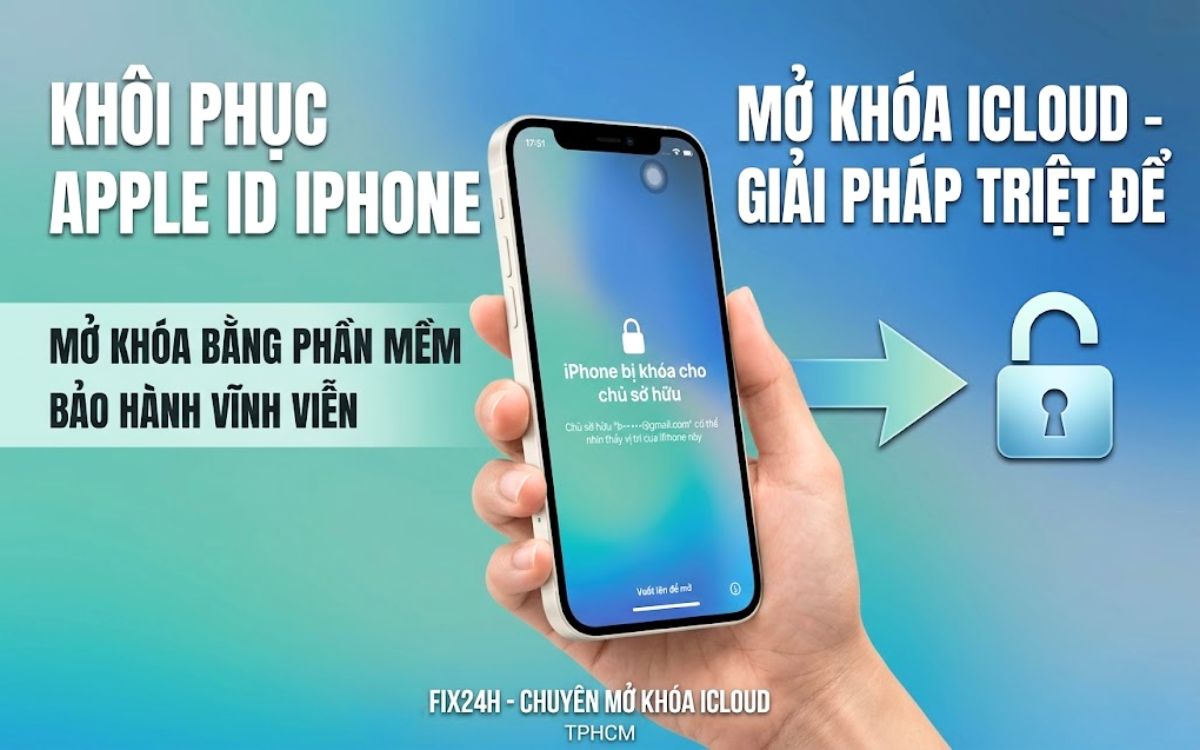 Mở khóa iCloud bằng phần mềm không bung tháo máy