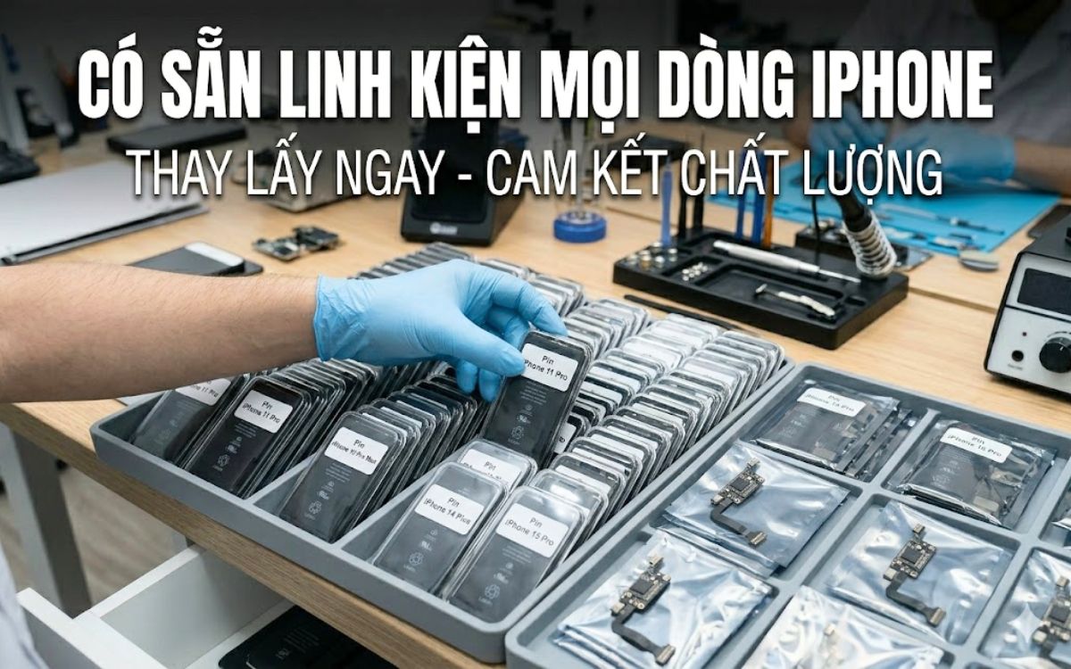 Thay pin iPhone 11 Pro linh kiện chuẩn, đầy đủ các dòng iPhone