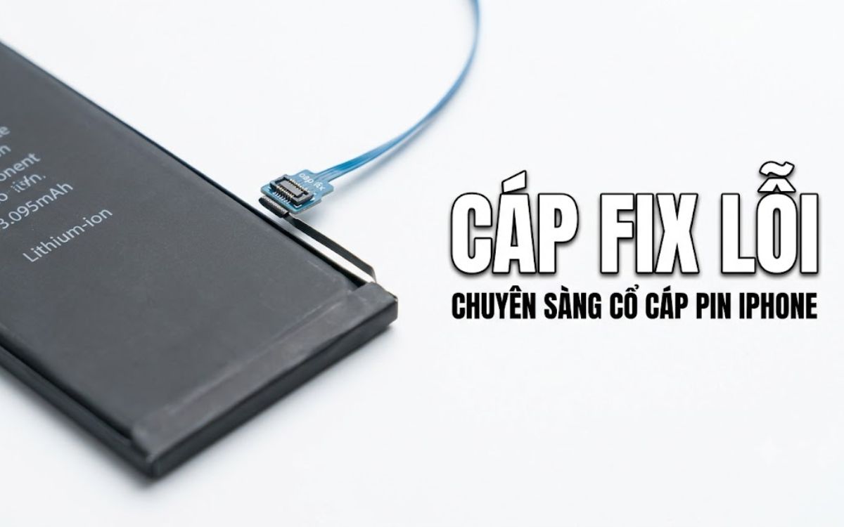 Thay pin iPhone 13 Pro có sàng lại cáp Fix