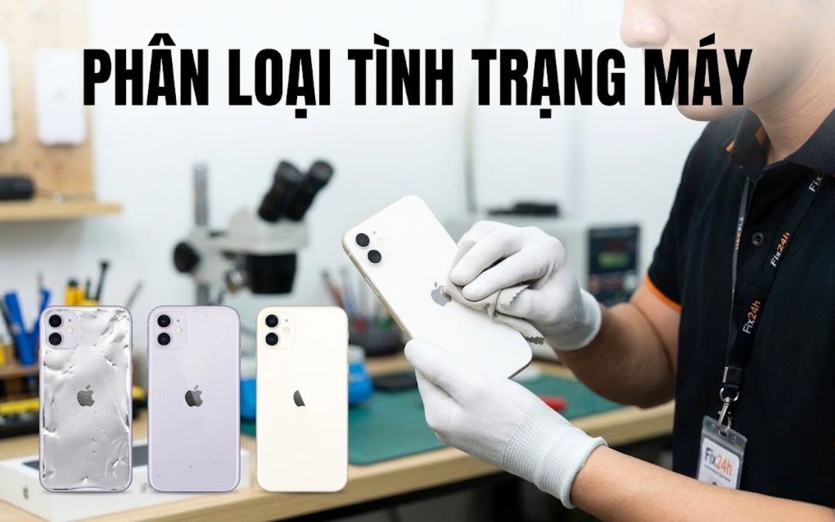 Kiểm tra tình trạng máy, báo giá thu mua iphone 11 64GB đúng tình trạng, không ép giá