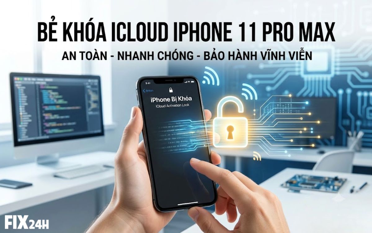 Bẻ khóa iCloud iPhone 11 Pro Max nhanh chóng chỉ từ 30 phút