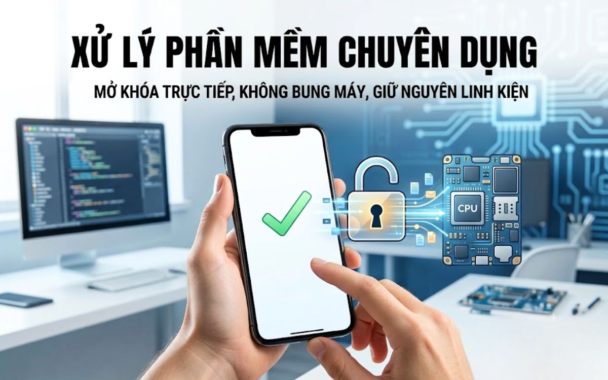 Bẻ khóa iCloud iPhone 11 Pro Max bằng phần mềm không bung tháo máy