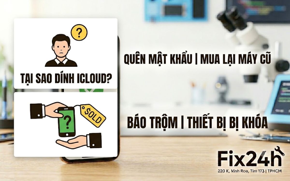iPhone bị khóa do chủ sở hữu, bị mất trộm, bị lừa vay,...