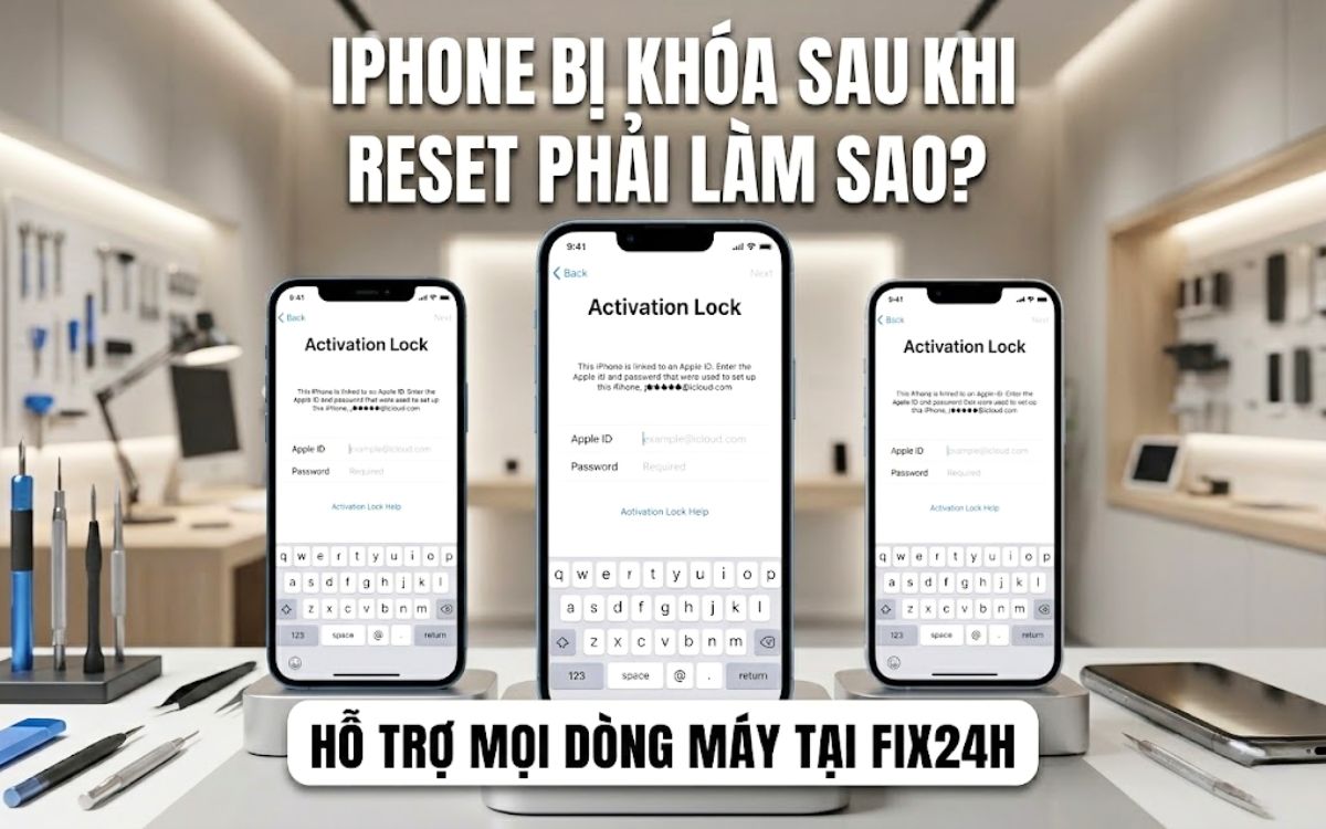 Mở khóa iPhone bị khóa sau khi reset tất cả các dòng máy từ đời cũ tới mới