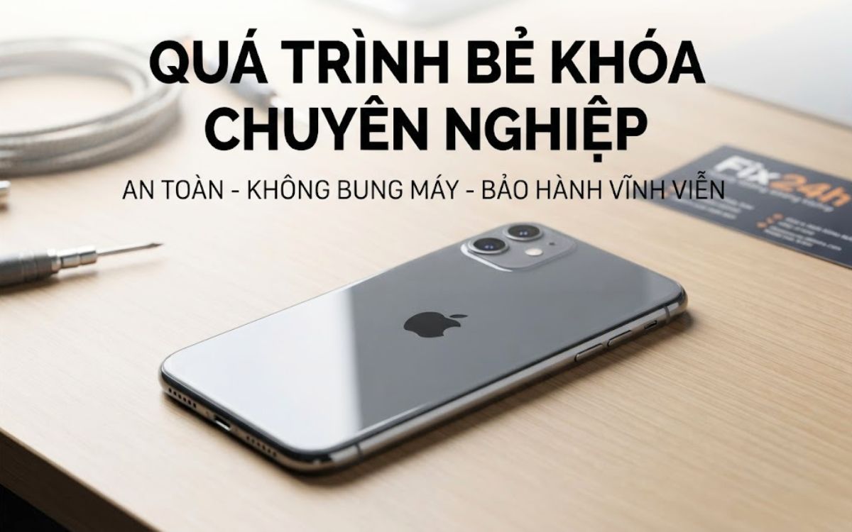 Bẻ khóa icloud iphone 11 chuyên nghiệp bởi đội ngũ kỹ thuật chuyên gia