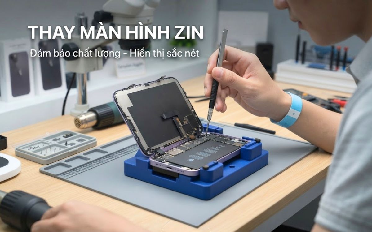 Thay màn hình iphone 14 Plus Zin chính hãng