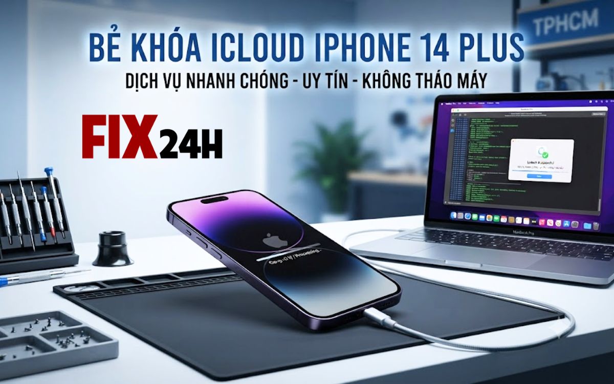 Bẻ khóa iCloud iPhone 14 Plus nhanh chóng, an toàn