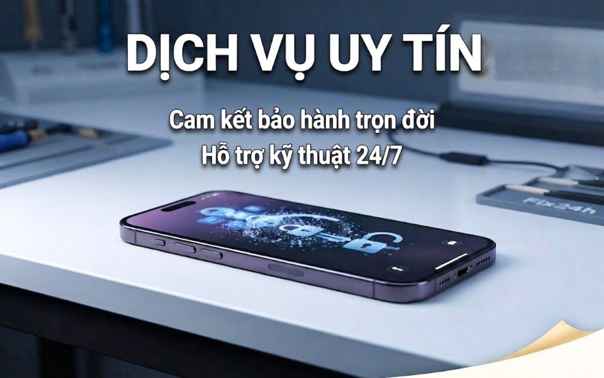 Bẻ khóa iCloud iPhone 14 Pro Max an toàn, không bung máy