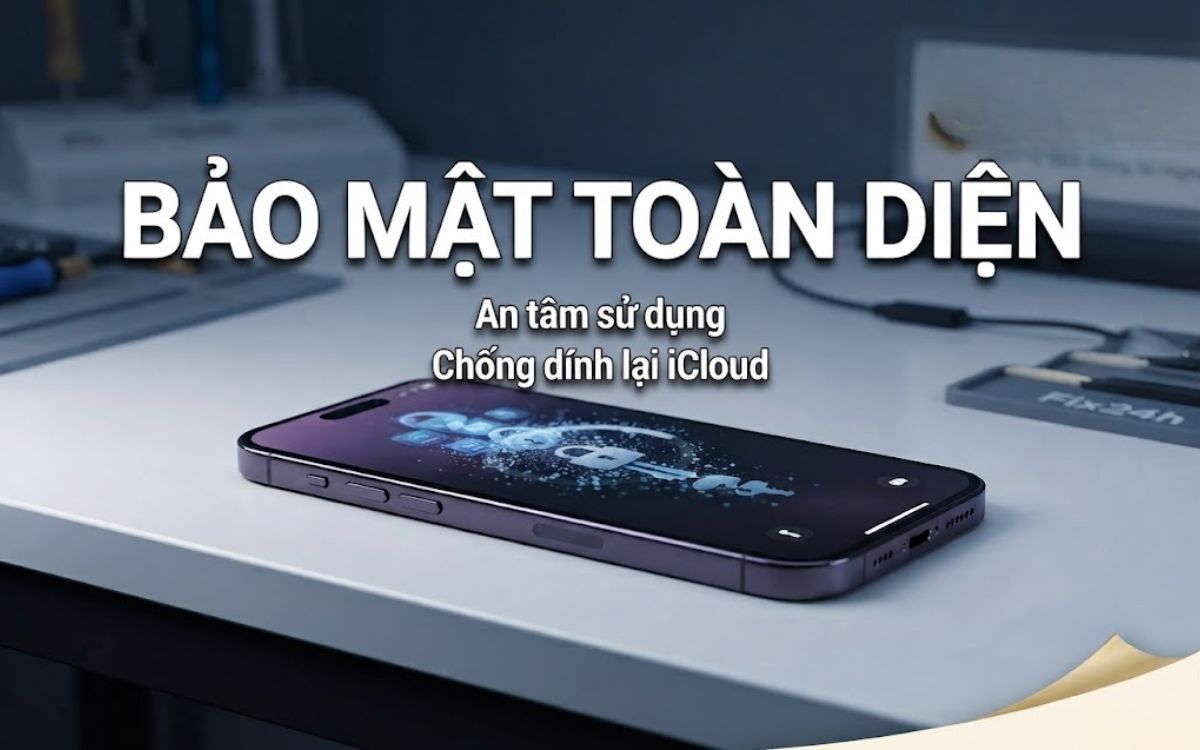 Bảo hành vĩnh viễn sau khi bẻ khóa icloud iPhone 14 Pro Max thành công