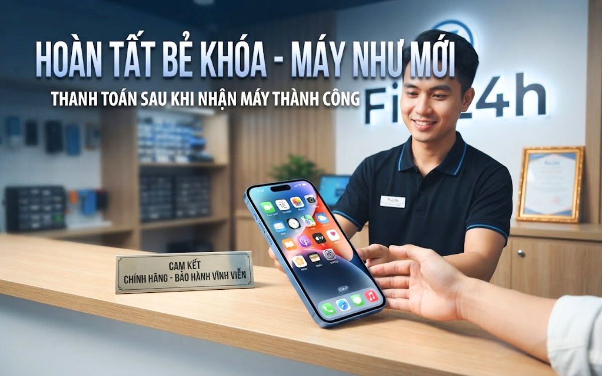 Bẻ khóa icloud iphone 15 Plus trắng như máy mới, bao reset sau mở