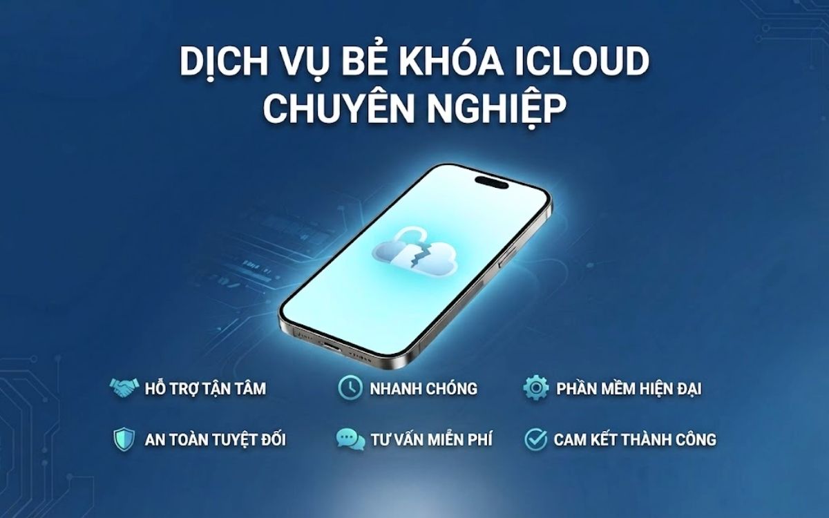 Bẻ khóa icloud iphone 17 Pro Max chuyên nghiệp bằng phần mềm