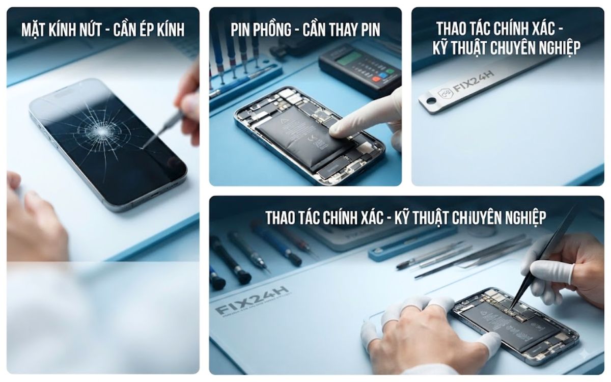 Sửa chữa các lỗi thường gặp trên iPhone 16 Pro