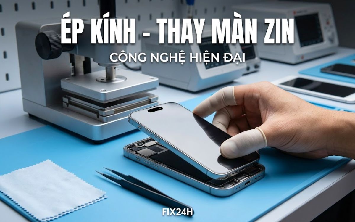 Ép kính iPhone như Zin