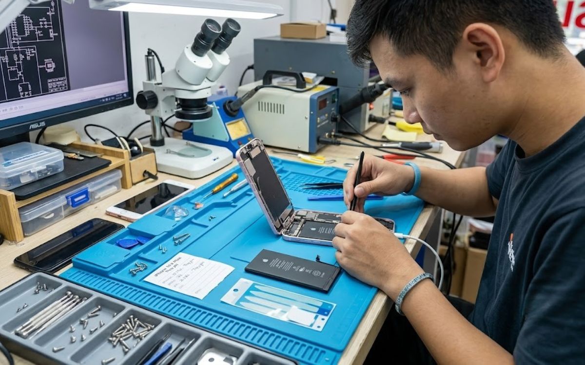 Thay pin iPhone 15 Plus uy tín, an toàn