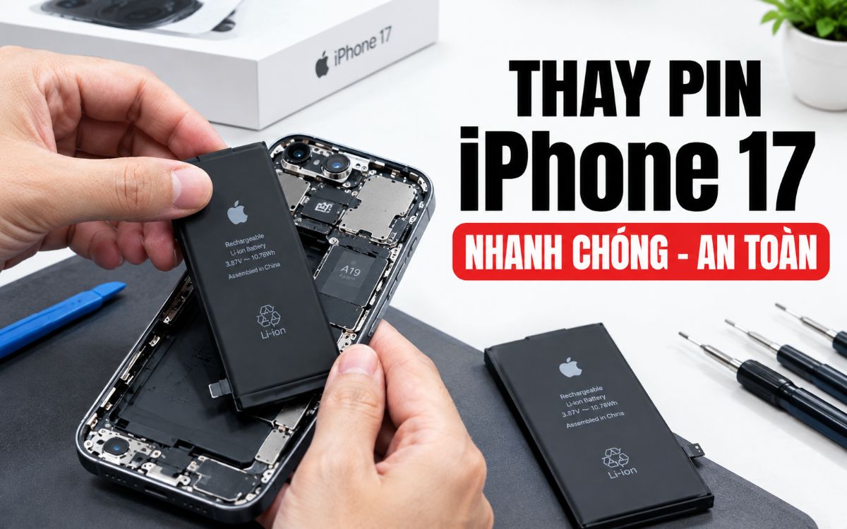 Thay pin iPhone 17