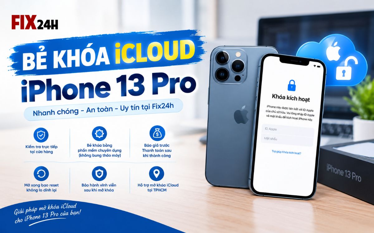 Bẻ khóa iCloud 13 Pro