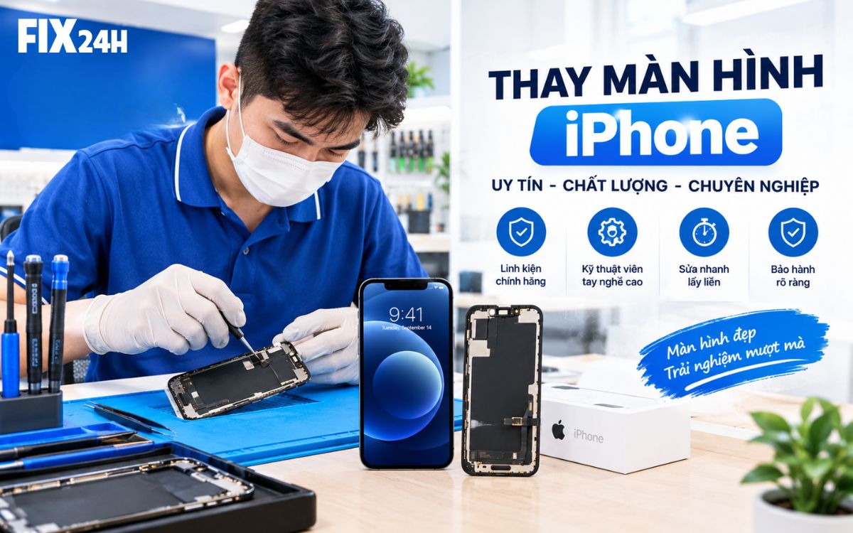 Thay màn hình iphone 13 Pro uy tín hàng đầu