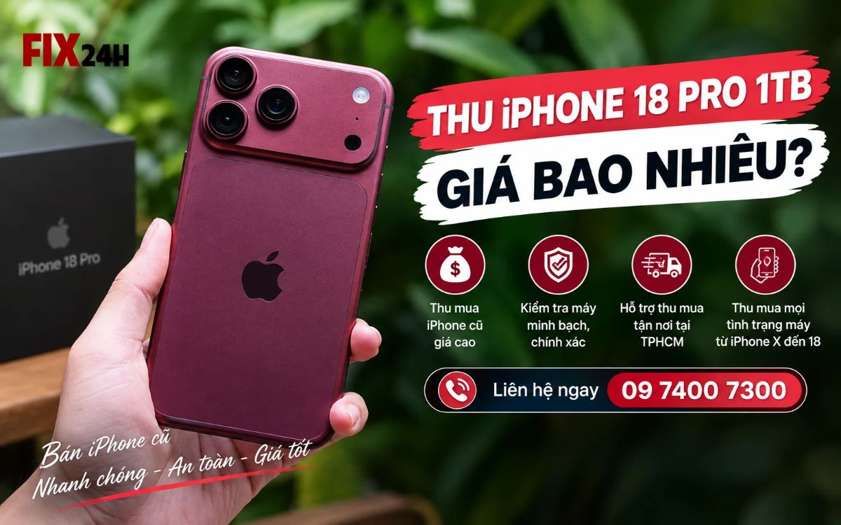 Thu iPhone 18 Pro 1TB giá bao nhiêu?